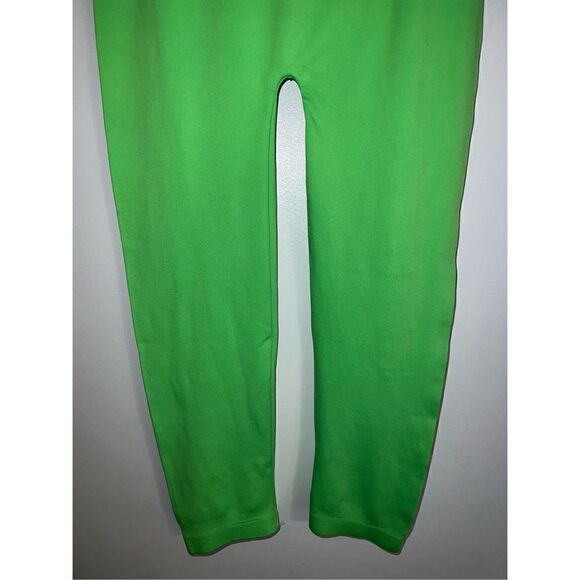 Neon Green Cropped Tights Legging S/M - Picture 3 of 6